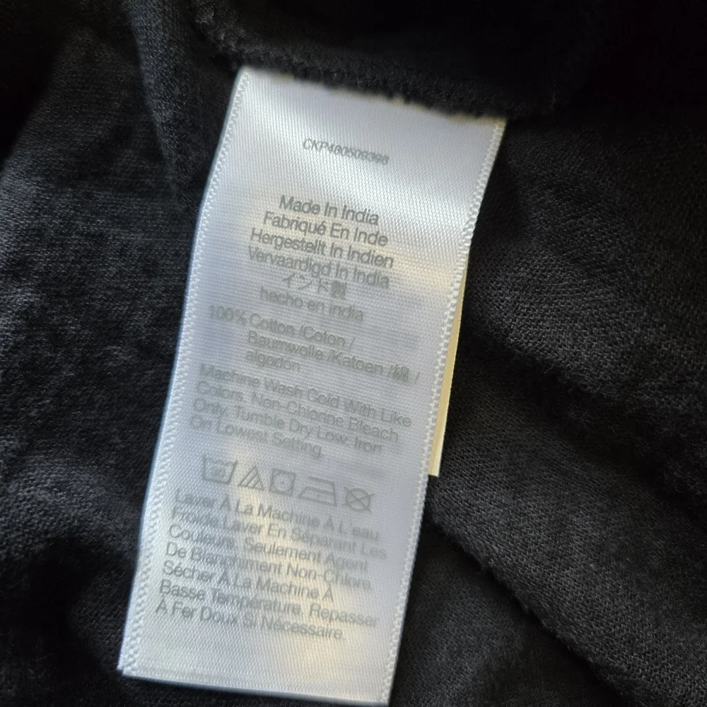 Madewell Crinkle Cotton Cover-Up Shirtdress Black Large NWT Oversize Minimalist - Picture 9 of 11
